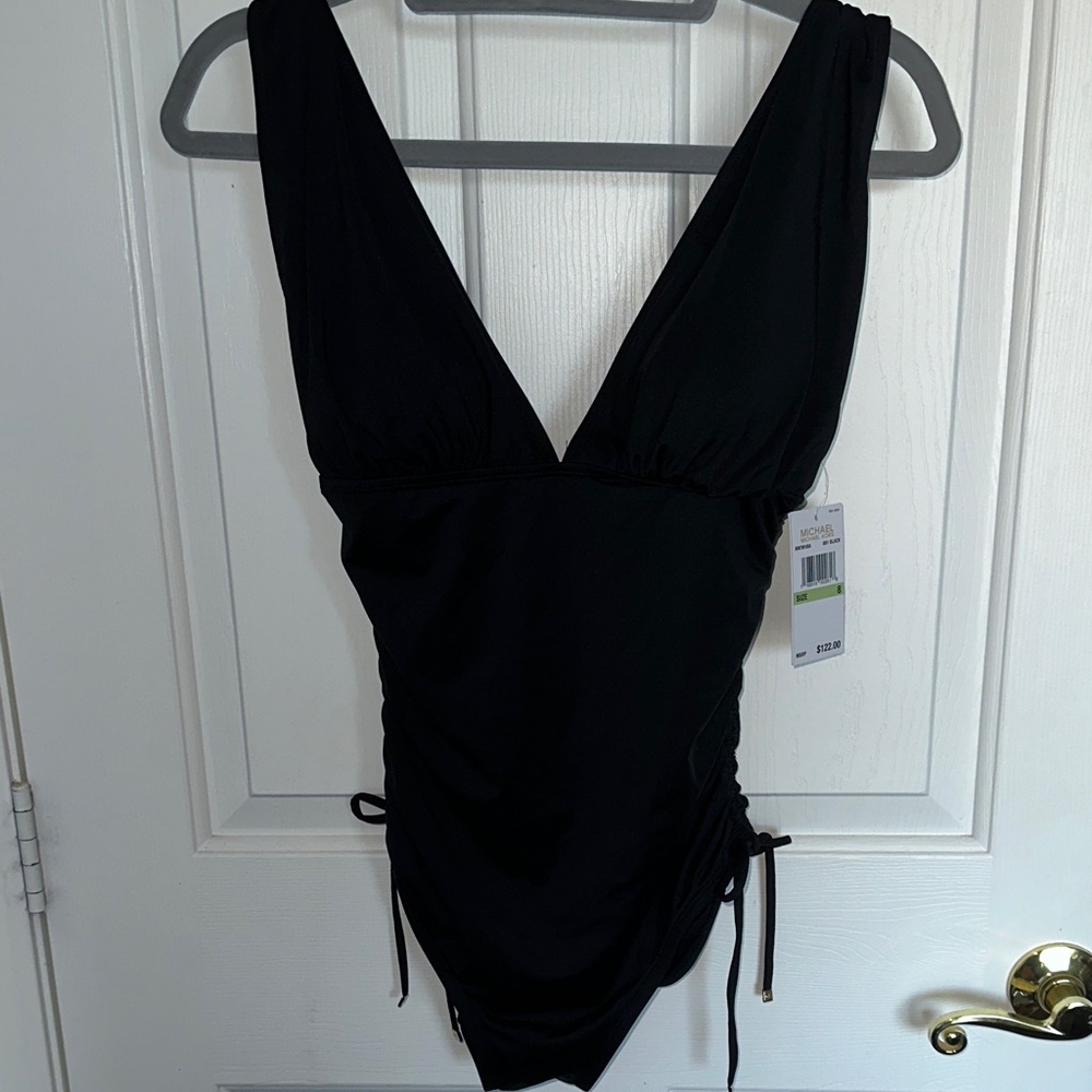 NWT Michael Kors Black One Piece Swimsuit
